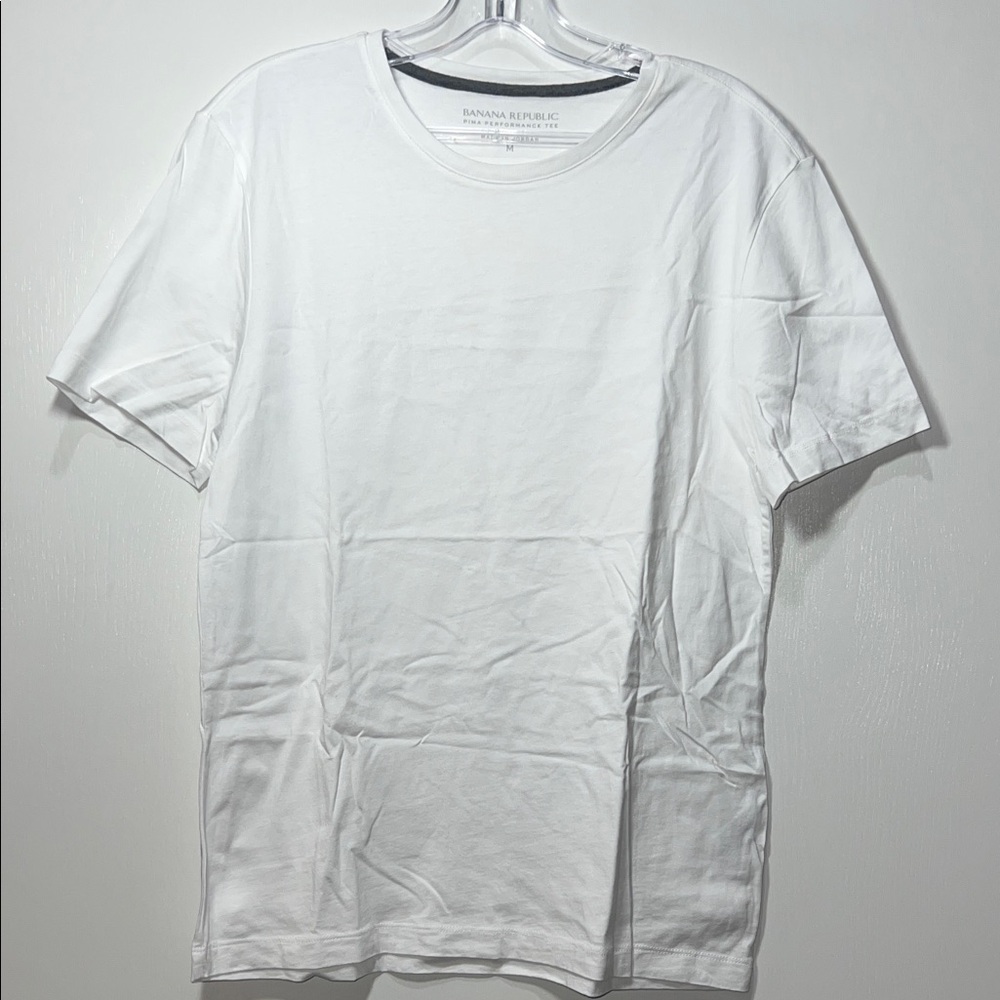 Banana Republic Classic White Pima Performance Tee